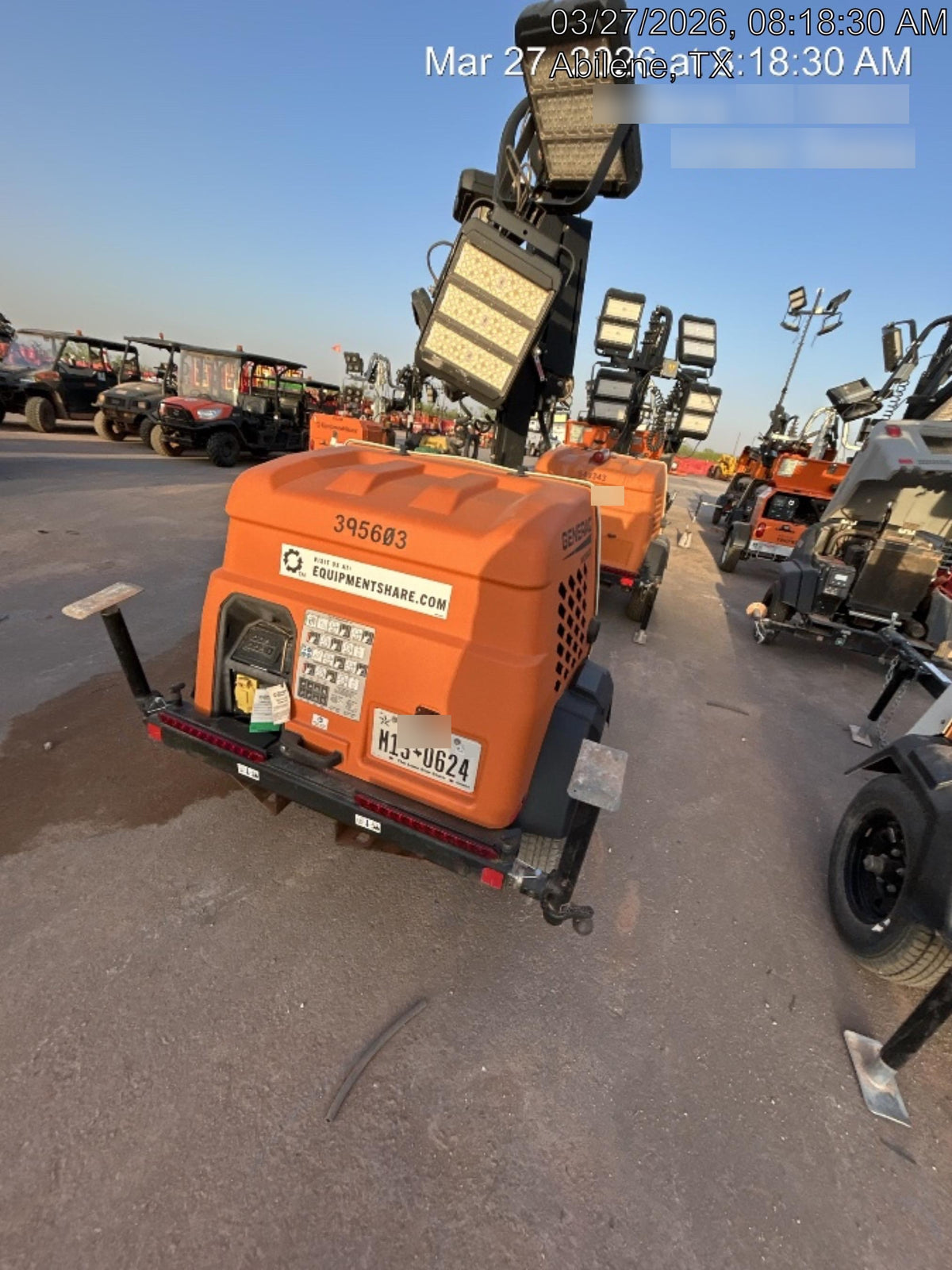 2024 Generac MLT2 Diesel, Flex Switch 120V Input, Powerzone Controller, 
(4) 320W LED Lights, 4kW Generator, 39.9 Gal Fuel Tank, 2" Ball, T3