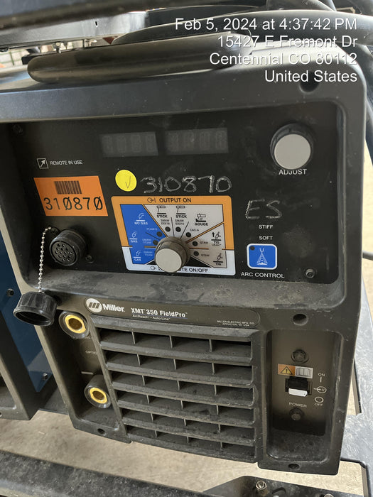 2023 MILLER ELECTRIC XMT 350