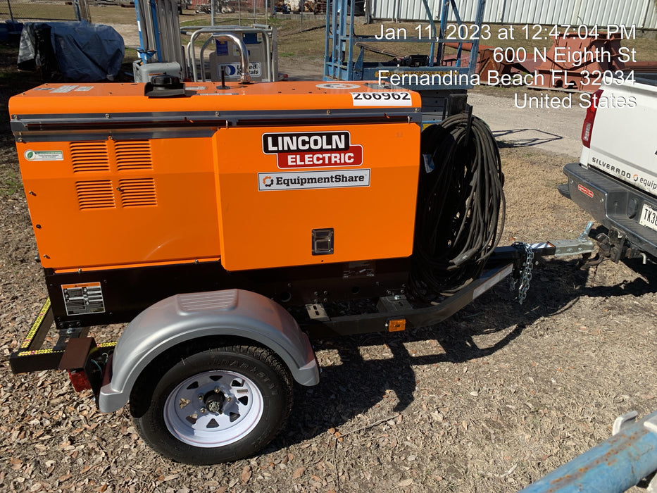 2022 Lincoln Electric LE400 Kubota V1505, Trlr, Cable Rack, Light Kit, ES Decals, T3