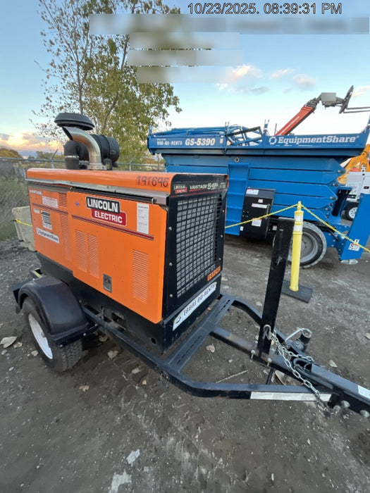 2021 Lincoln Electric Vantage 549X Ready Pak 3, ORANGE (includes trailer, cable rack, fender light kit)