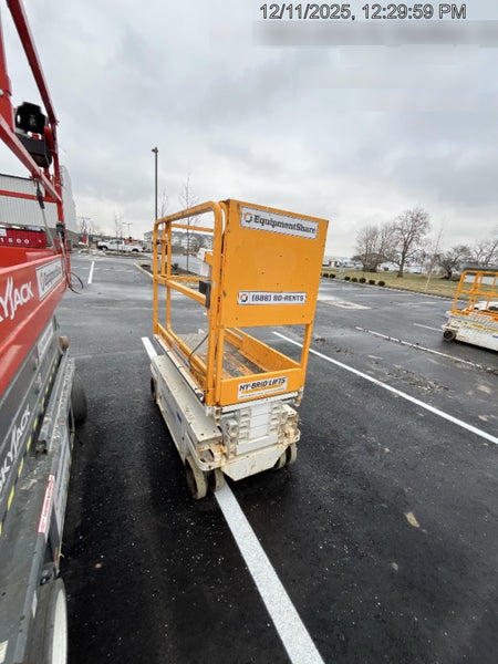 Custom Equipment HB-1430 Hy-Brid Scissor Lift
Platform capacity up to 670 lbs
Working height up to 20 ft
Weighs under 1,700 lbs
Non-marking wheels
