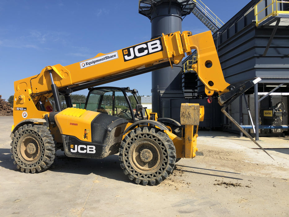 2020 JCB 510-56 Canopy, Solid Tires, Work Lights, Beacon, Aux Hydraulics, Back up Alarm, Lifting Eye, ES Decals