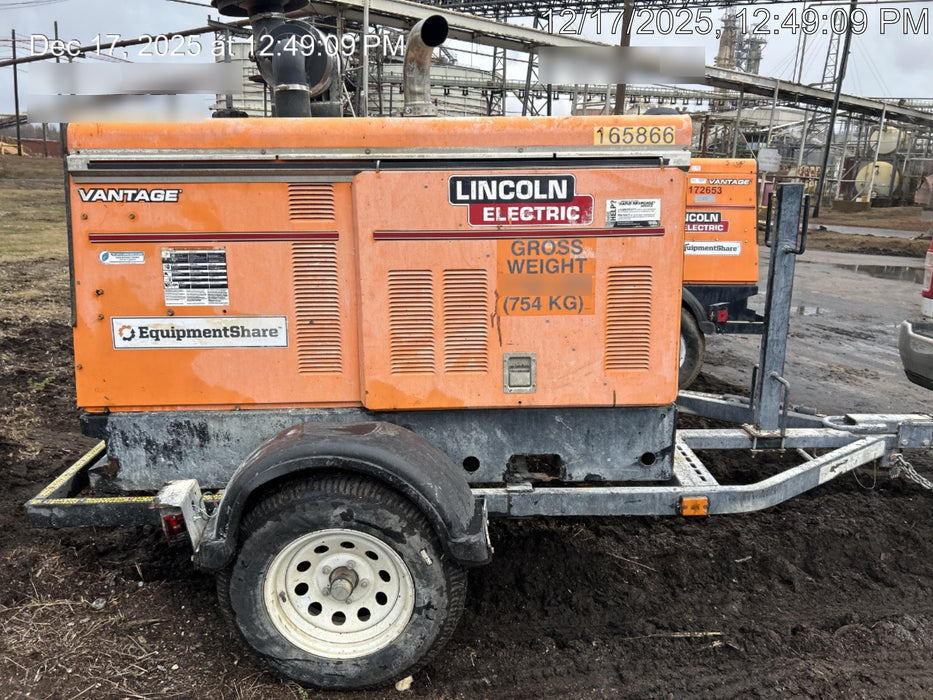 2021 Lincoln Electric Vantage 549X Ready Pak 3, ORANGE (includes trailer, cable rack, fender light kit)