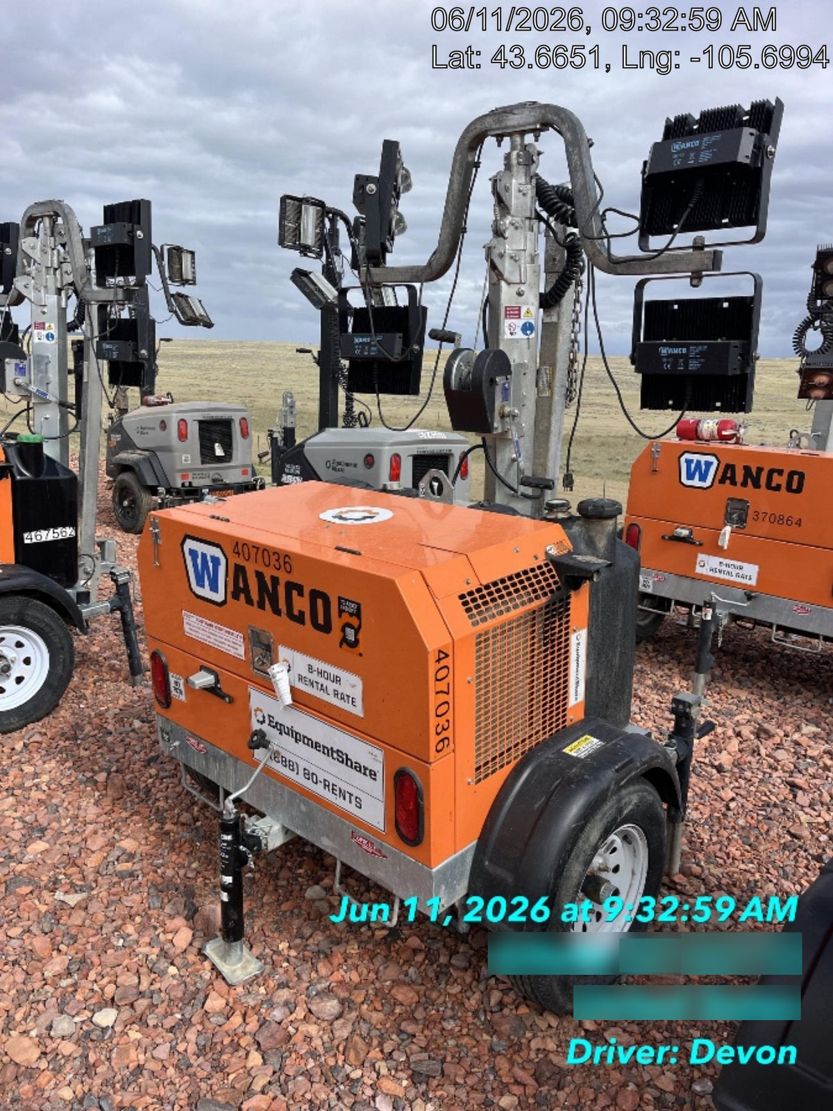 2024 Wanco WLTT-4MM4K Diesel, Deep Sea Controller, Shore Power Plug, Auto Start, (4) 350W LED Floodlights, 4kW Generator, 60 Gal Fuel Tank, 2" Ball, T3