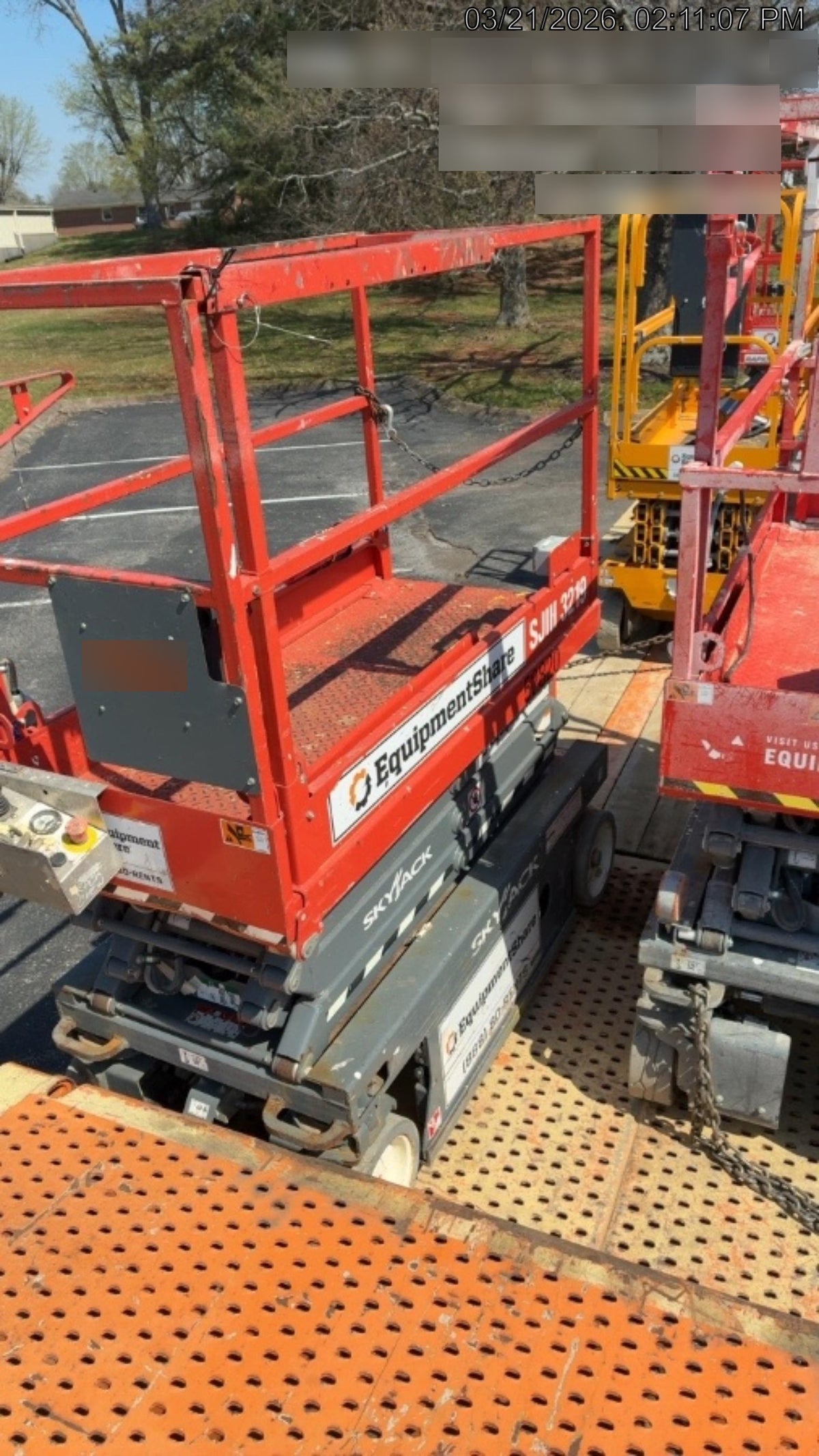 2019 Skyjack SJIII-3219 Standard Options, Trojan Batteries