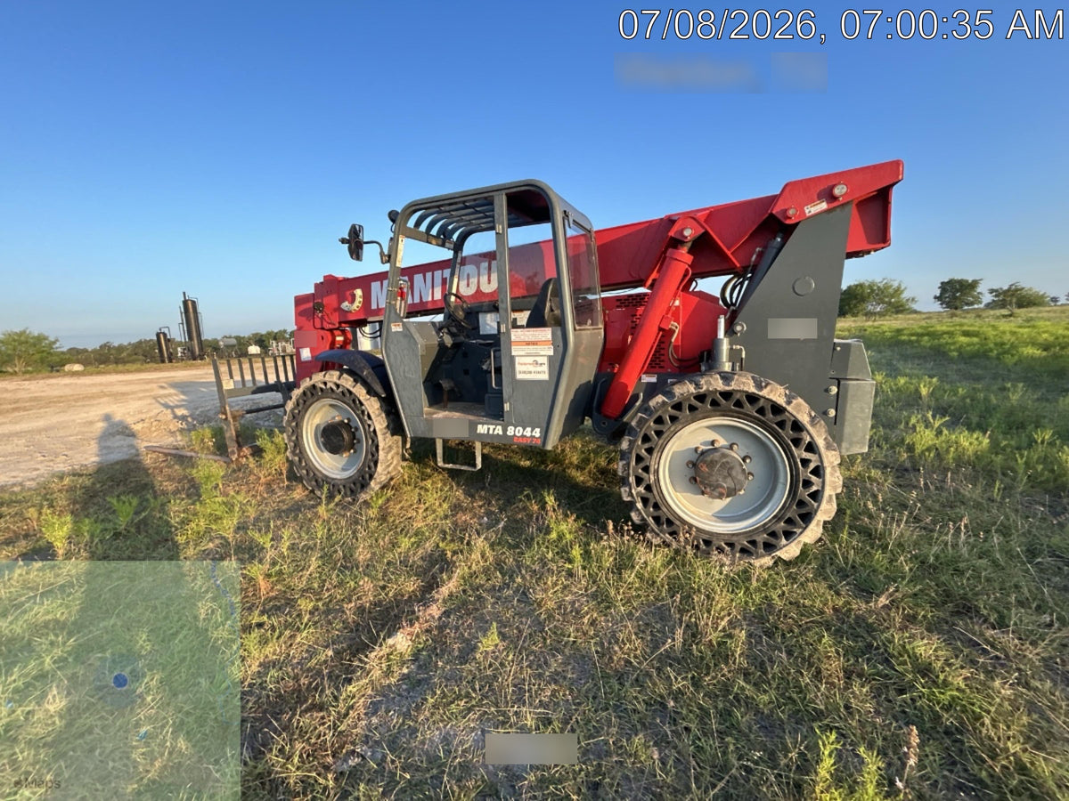 2019 Manitou MTA8044 MTA 8044 - 74 HP T4, Canopy, Worklights/Strobe, Beacon, 66" Carriage, 48" Forks, Solid Tires, Lift Hook, Aux Hydraulics