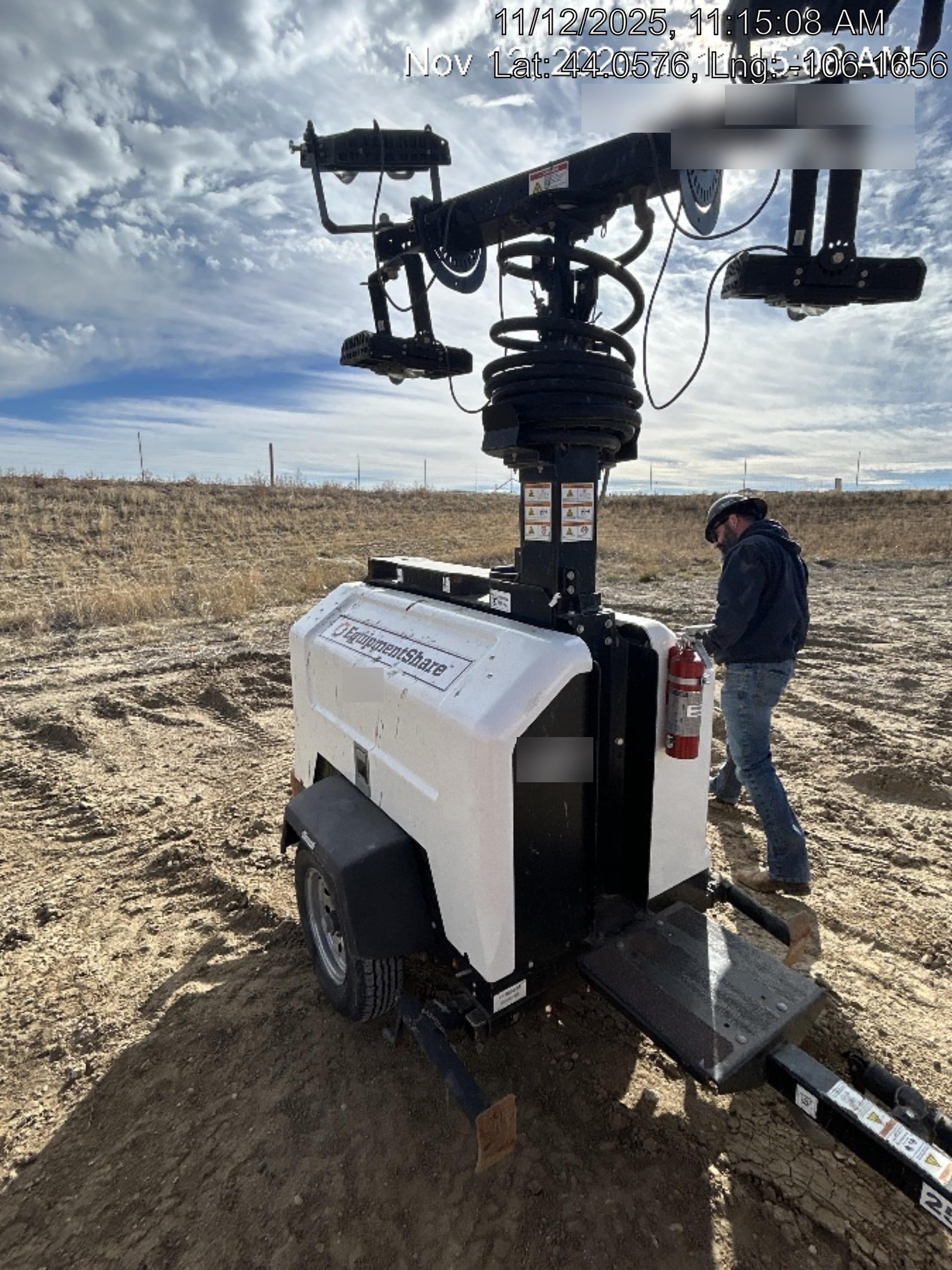 Allmand Bros. Night-Lite Pro II Allmand Night-Lite Pro II Allmand Night-Lite Pro II 8 kW Light Tower w/Kubota Engine, LED Light Package