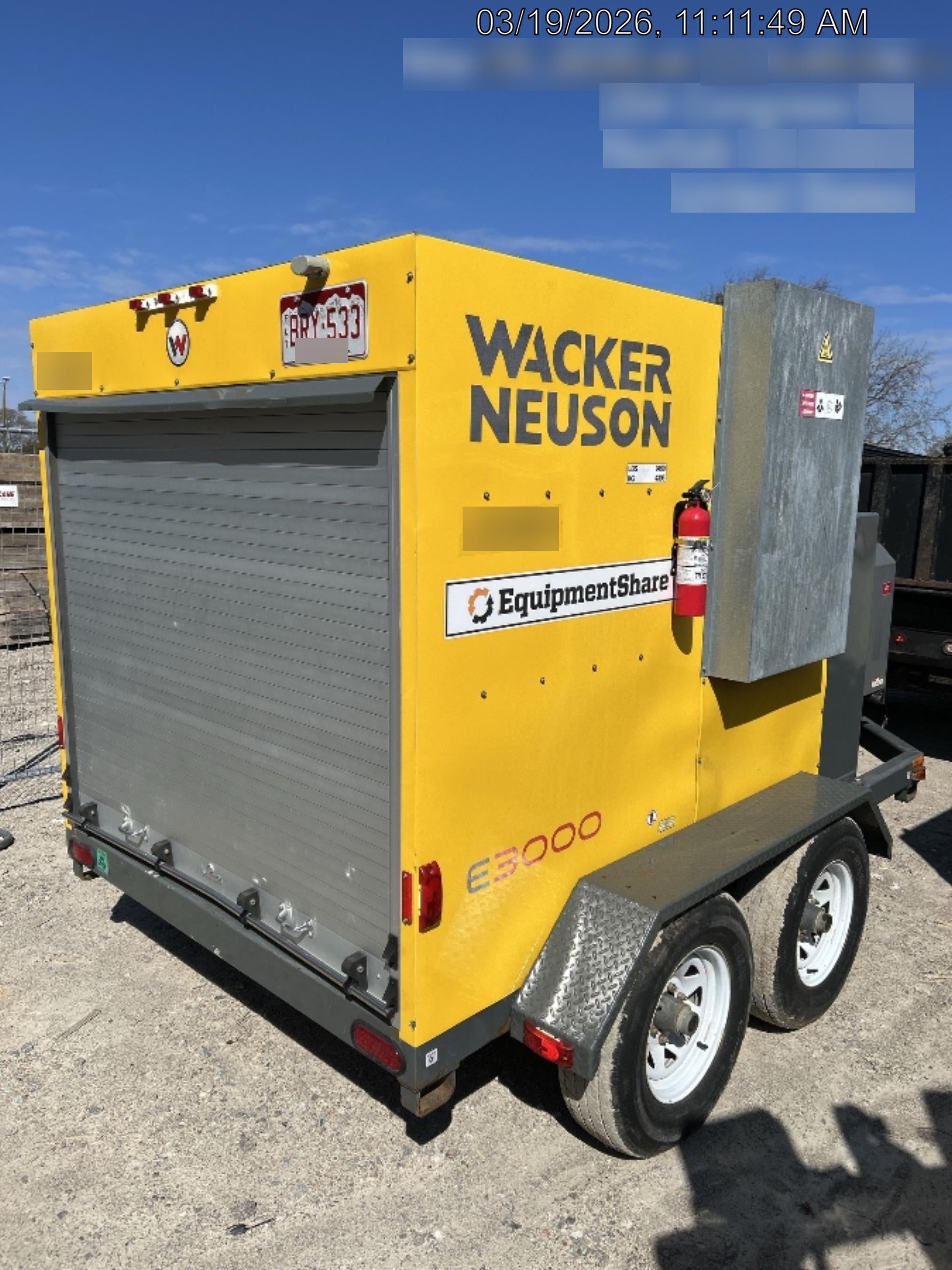 2019 WACKER NEUSON E3000