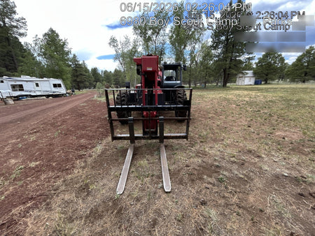 2019 Manitou MTA8044 MTA 8044 - 74 HP T4, Canopy, Worklights/Strobe, Beacon, 66" Carriage, 48" Forks, Solid Tires, Lift Hook, Aux Hydraulics