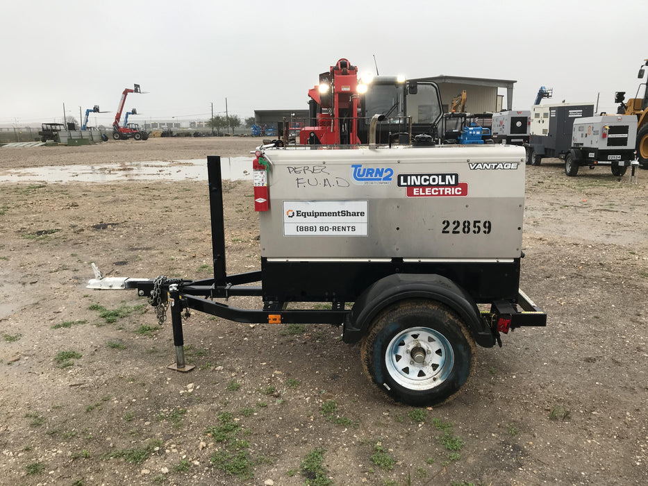 2019 Lincoln Electric Vantage 322 Lincoln Vantage 322 Welder w/Trailer, Light Kit, Cable Rack