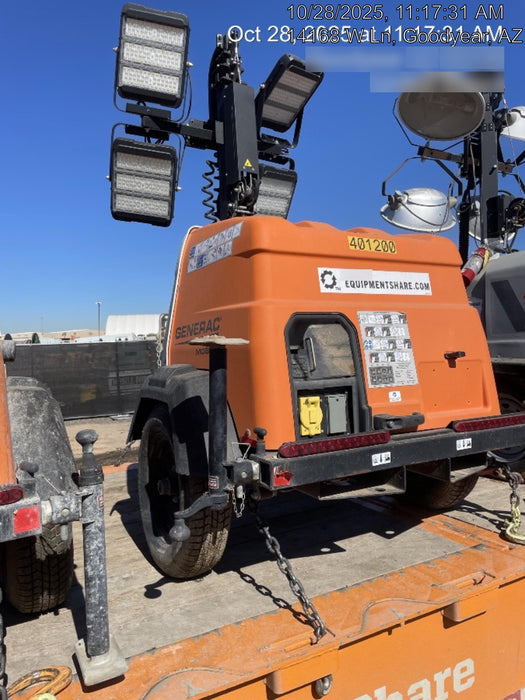 2024 Generac MLT2 Diesel, Flex Switch 120V Input, Powerzone Controller, 
(4) 320W LED Lights, 4kW Generator, 39.9 Gal Fuel Tank, 2" Ball, T3