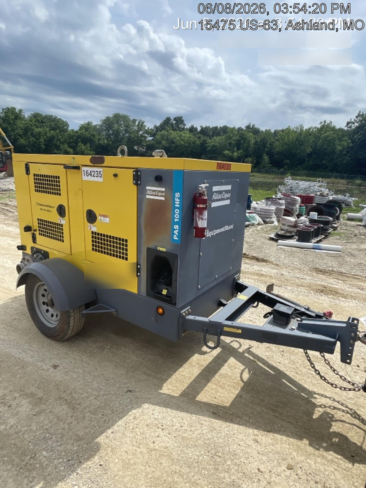 2021 ATLAS COPCO PAS 100 HF CS Enclosed