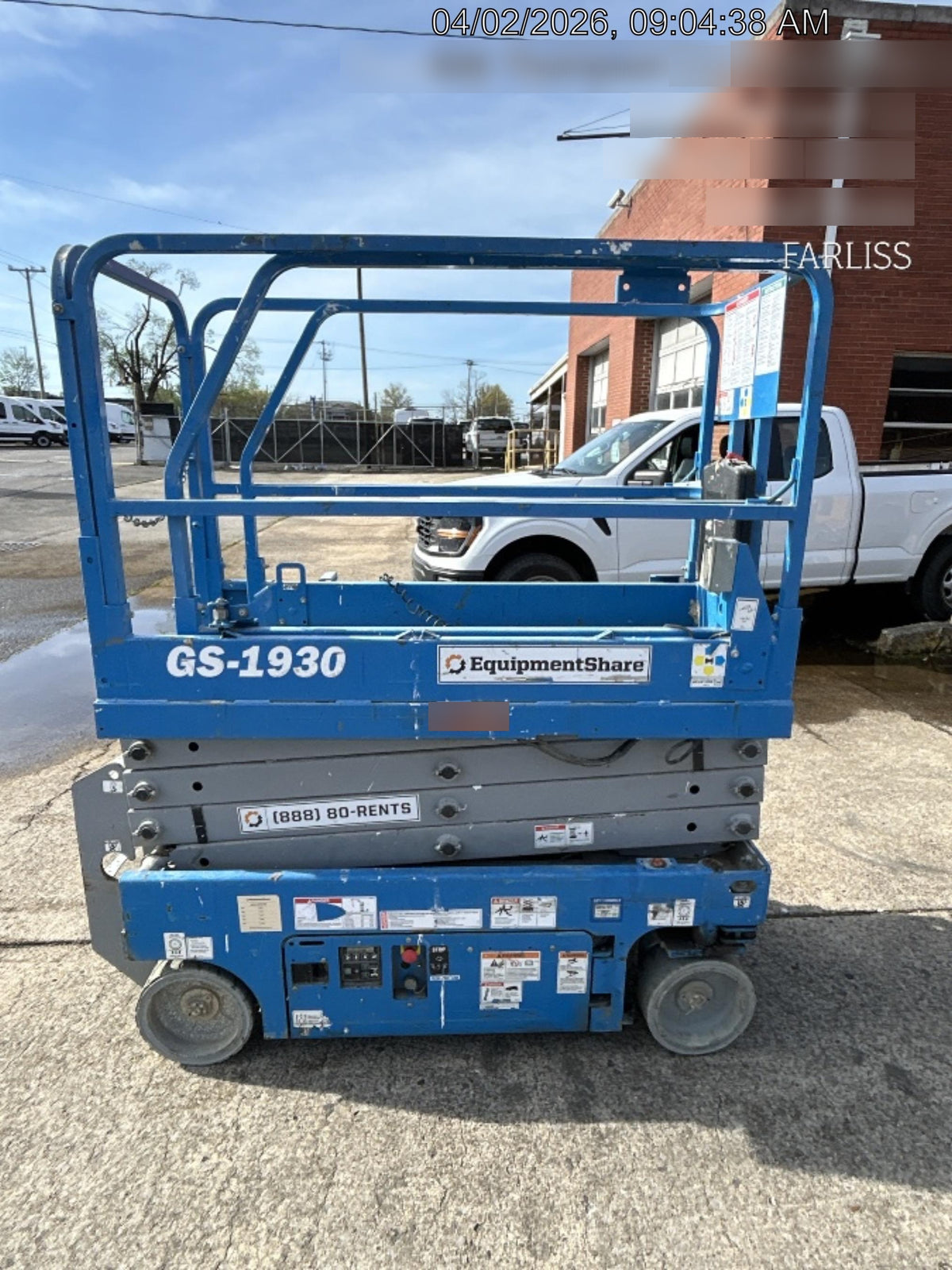 2020 Genie GS-1930 Fixed rails with chain entry gate - Pre A92.20