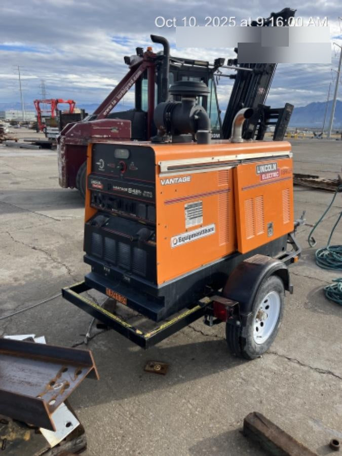 2021 Lincoln Electric Vantage 549X Ready Pak 3, ORANGE (includes trailer, cable rack, fender light kit)