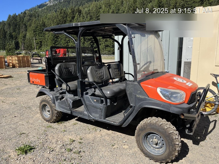 2020 Kubota RTV-X1140W-H Canopy, 4-Seater, Diesel, Windshield Acrylic Clear, Strobe Light, Backup Alarm