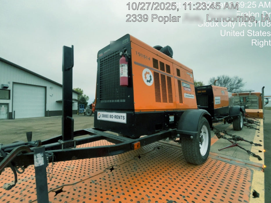 2021 Lincoln Electric Vantage 322 Vantage 322 Ready Pak 3 w/ Decals, ORANGE (includes trailer, cable rack, fender light kit) NO Telematics