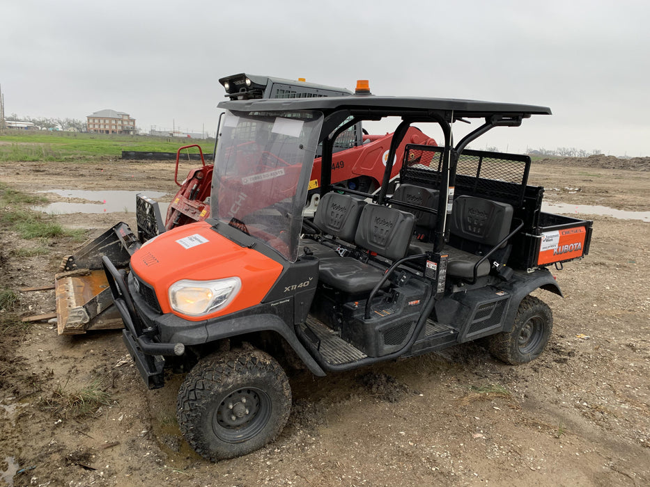 Kubota RTV-X1140W-H Canopy, 4-Seater, Diesel, Windshield Acrylic Clear, Strobe Light, Backup Alarm
