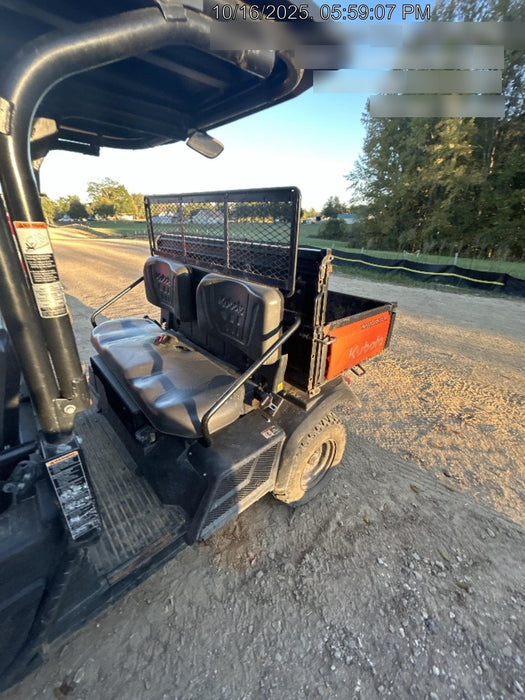 2022 Kubota RTV-X1140W-H Plastic Canopy, Windshield Acrylic Clear, LED Strobe Light, Wire Harness Kit, Back up Alarm
