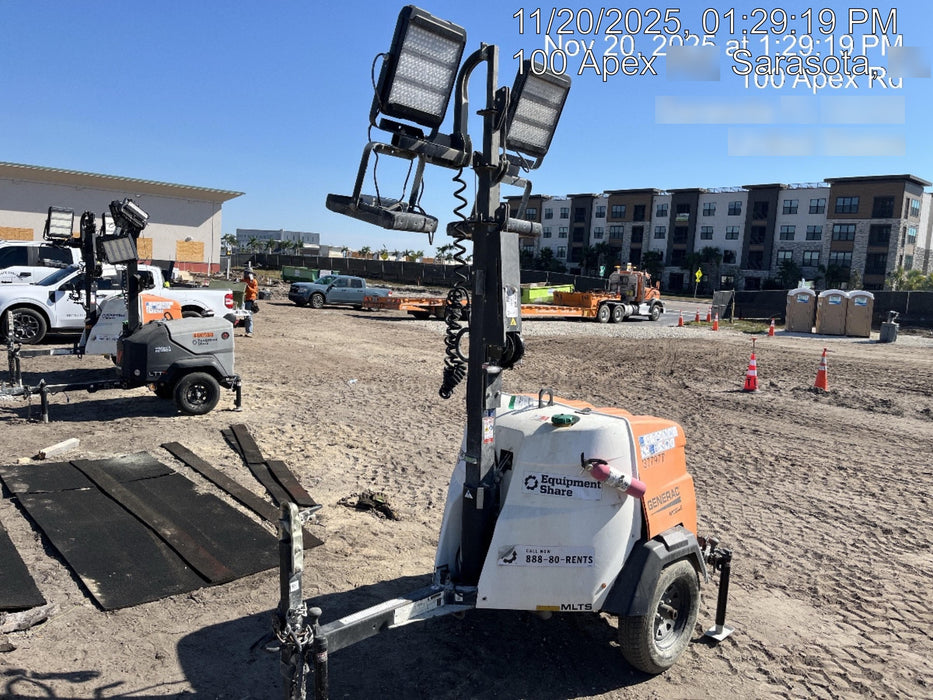 2023 Generac MLT2 Diesel, Flex Switch 120V Input, Powerzone Controller, 
(4) 320W LED Lights, 4kW Generator, 39.9 Gal Fuel Tank, 2" Ball, T3