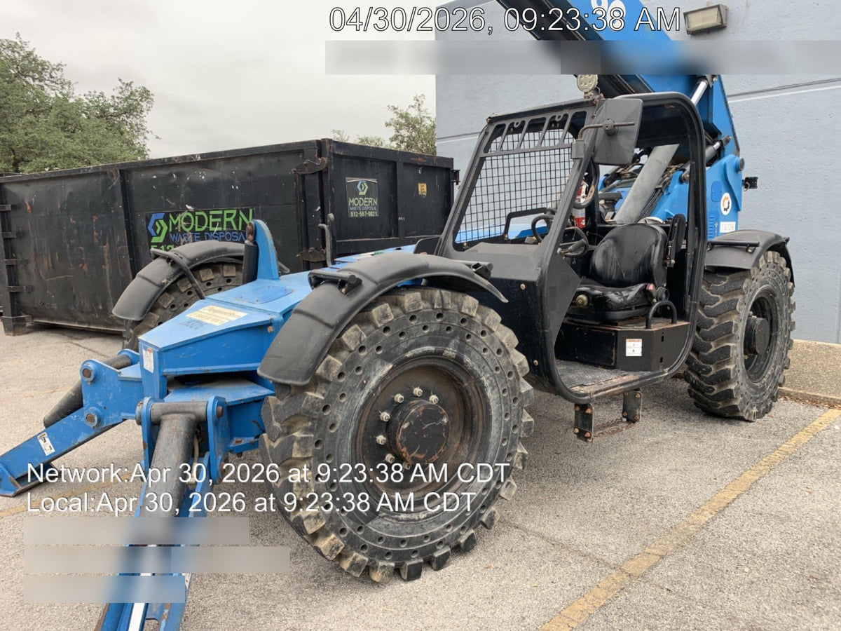 2018 Genie GTH-1056 Genie GTH-1056 w/ROPS, Work Lights, Solid Tires, RH Cab Mesh, Beacon, 60" Carriage and Forks