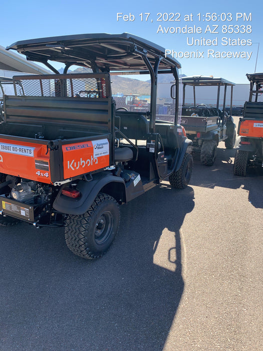 2022 Kubota RTV-X1140W-H Plastic Canopy, Windshield Acrylic Clear, LED Strobe Light, Wire Harness Kit, Back up Alarm