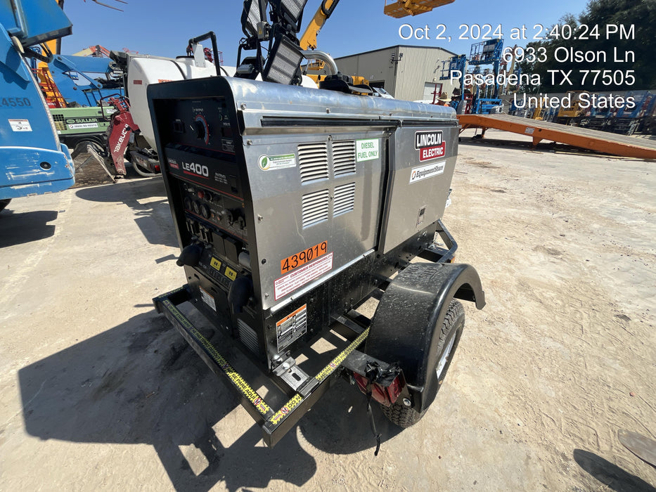 2024 Lincoln Electric LE400 Kubota V1505, Trlr, Cable Rack, Light Kit, ES Decals, T3