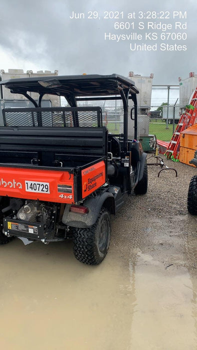 2021 Kubota RTV-X1140W-H Plastic Canopy, Windshield Acrylic Clear, LED Strobe Light, Wire Harness Kit, Back up Alarm