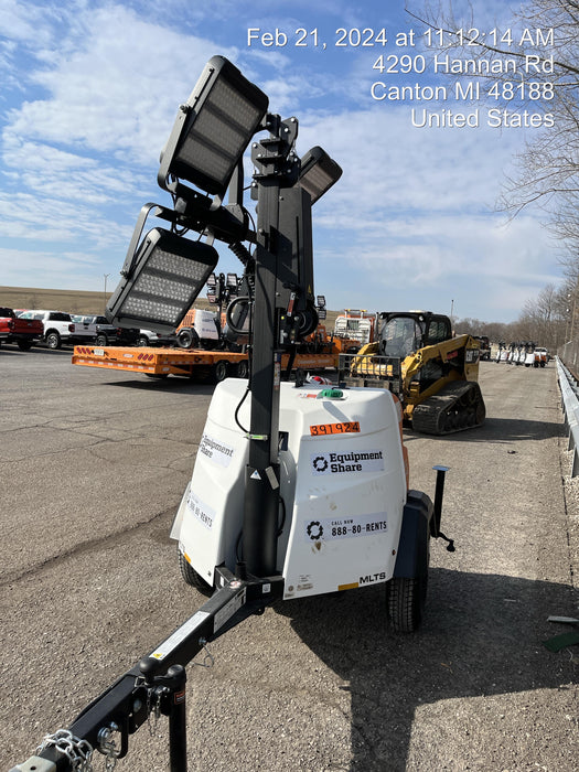 2024 Generac MLT2 Diesel, Flex Switch 120V Input, Powerzone Controller, 
(4) 320W LED Lights, 4kW Generator, 39.9 Gal Fuel Tank, 2" Ball, T3