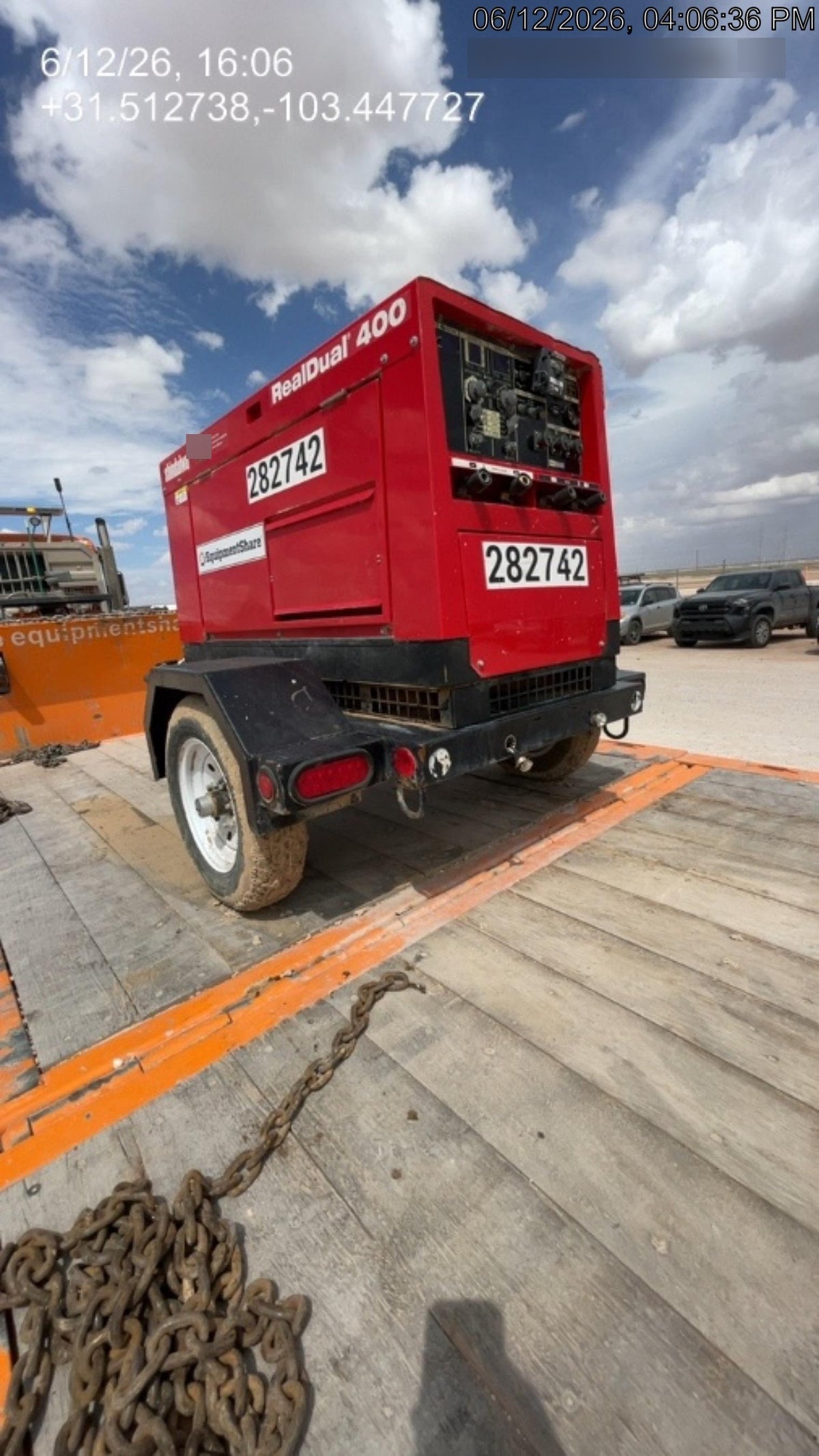 2022 Shindaiwa DGW400MDL Kubota D902 Engine, 23 HP, Dual Op Welder, Wire, Arc, Droop Stick, Tig, and CC Stick Functionality, Simulphase, 3 Phase and 1 Phase Gen Output, Single Axle NB Trlr, Slr Trckl Chrg 12V 12W, Fire Ext