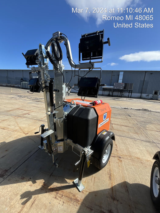 2024 Wanco WLTT-4MM4K Diesel, Deep Sea Controller, Shore Power Plug, Auto Start, (4) 350W LED Floodlights, 4kW Generator, 60 Gal Fuel Tank, 2" Ball, T3