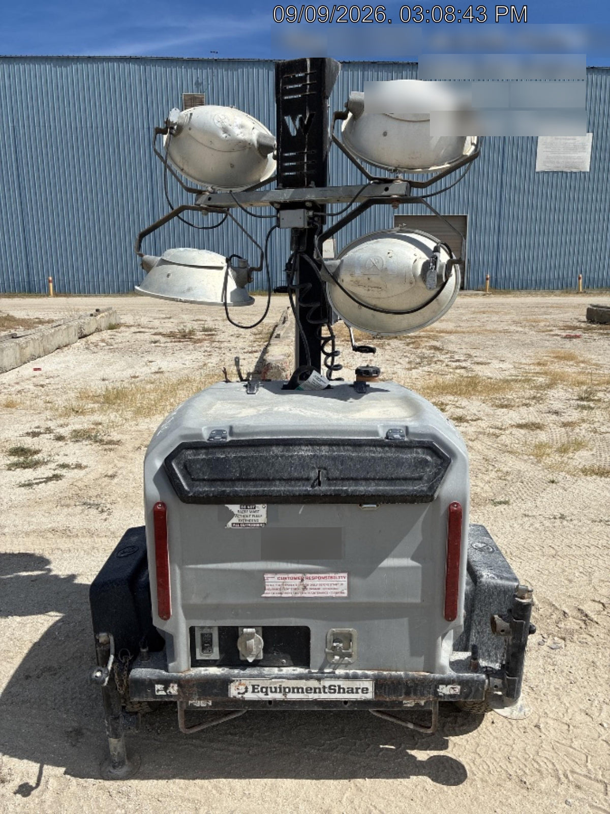 2019 Wacker Neuson LTV6K-LED LTV6K Light Tower, LED 300W, Telematics EQ SH Kubota