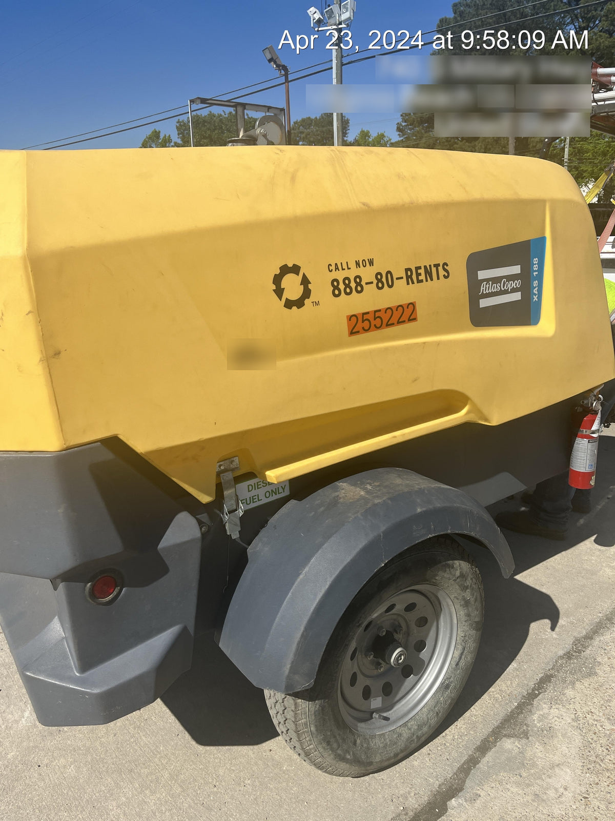 2022 ATLAS COPCO XAS188 CWK