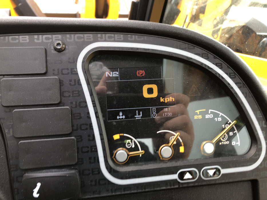 2019 JCB 510-56 Canopy, 74 HP, Solid Tires, STD Worklight, Beacon, Aux Hydraulics, Lifting Eye, Back up Alarm w/66" Carriage/60" Forks