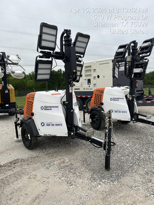 2024 Generac MLT2 Diesel, Flex Switch 120V Input, Powerzone Controller, 
(4) 320W LED Lights, 4kW Generator, 39.9 Gal Fuel Tank, 2" Ball, T3