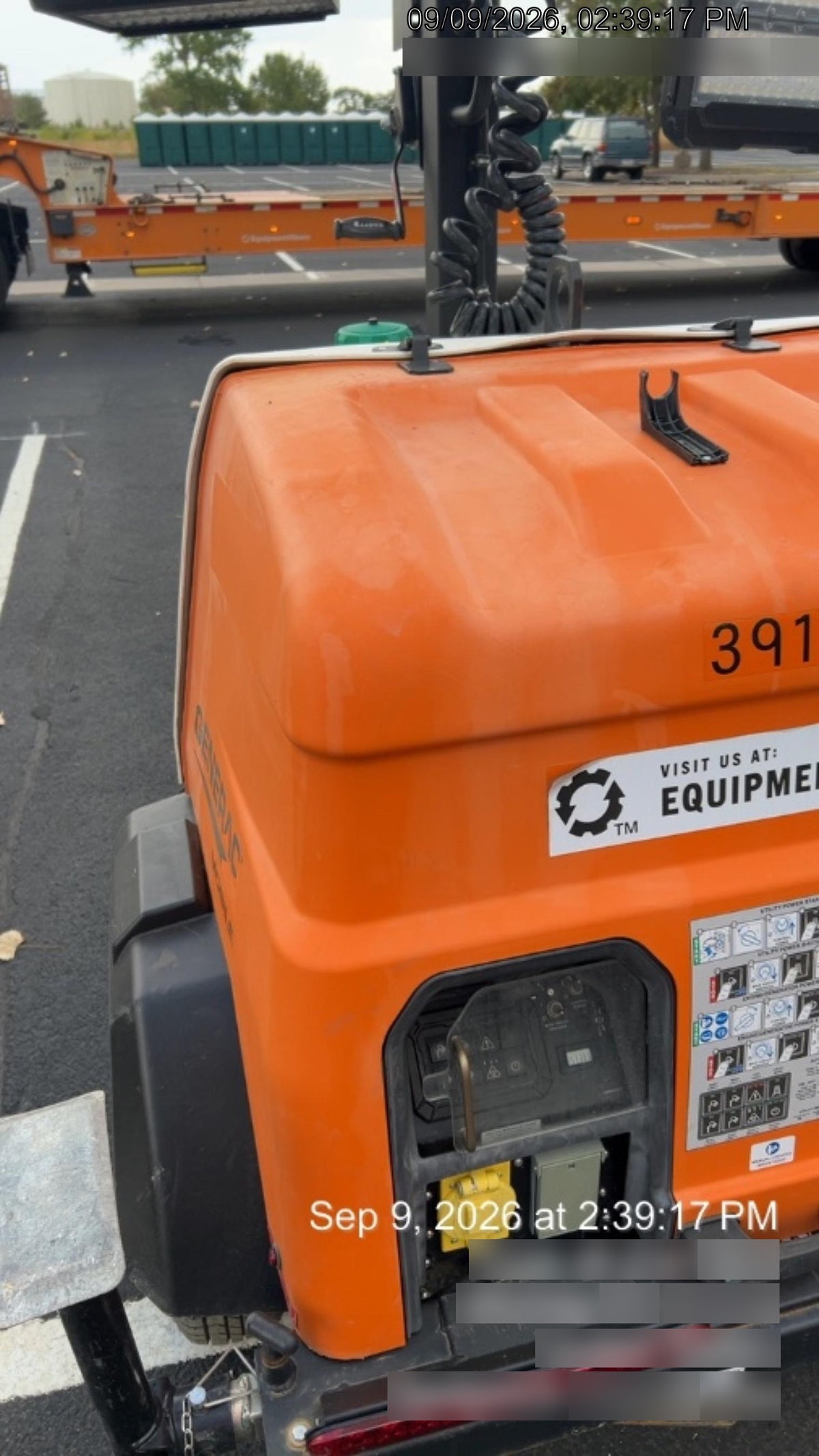 2024 Generac MLT2 Diesel, Flex Switch 120V Input, Powerzone Controller, 
(4) 320W LED Lights, 4kW Generator, 39.9 Gal Fuel Tank, 2" Ball, T3