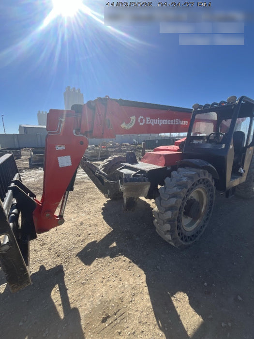 2019 Manitou MTA10055 Canopy, 120 HP, Solid Tires, Work Lights, Lift Hook, Auxiliary Hydraulics 66" Carriage and 60" Forks