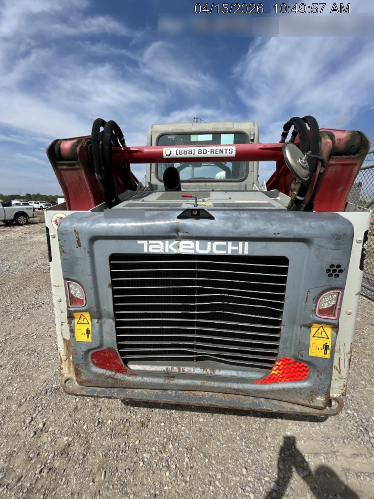 2018 Takeuchi TL12V2C Takeuchi TL12V2C Cab Skid Steer Track Loader, 80" HD dirt bucket with 9 teeth