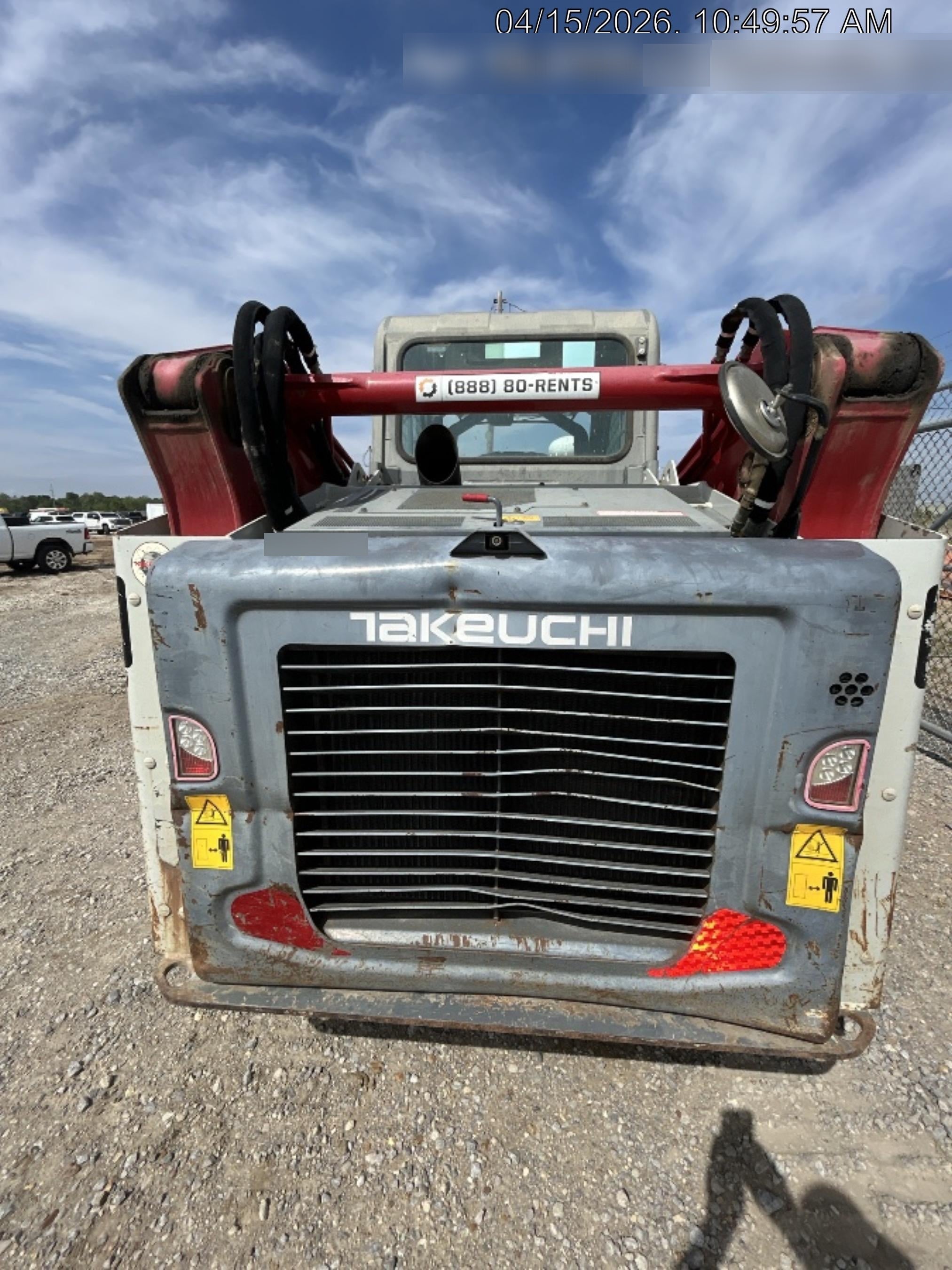 2018 Takeuchi TL12V2C Takeuchi TL12V2C Cab Skid Steer Track Loader, 80" HD dirt bucket with 9 teeth