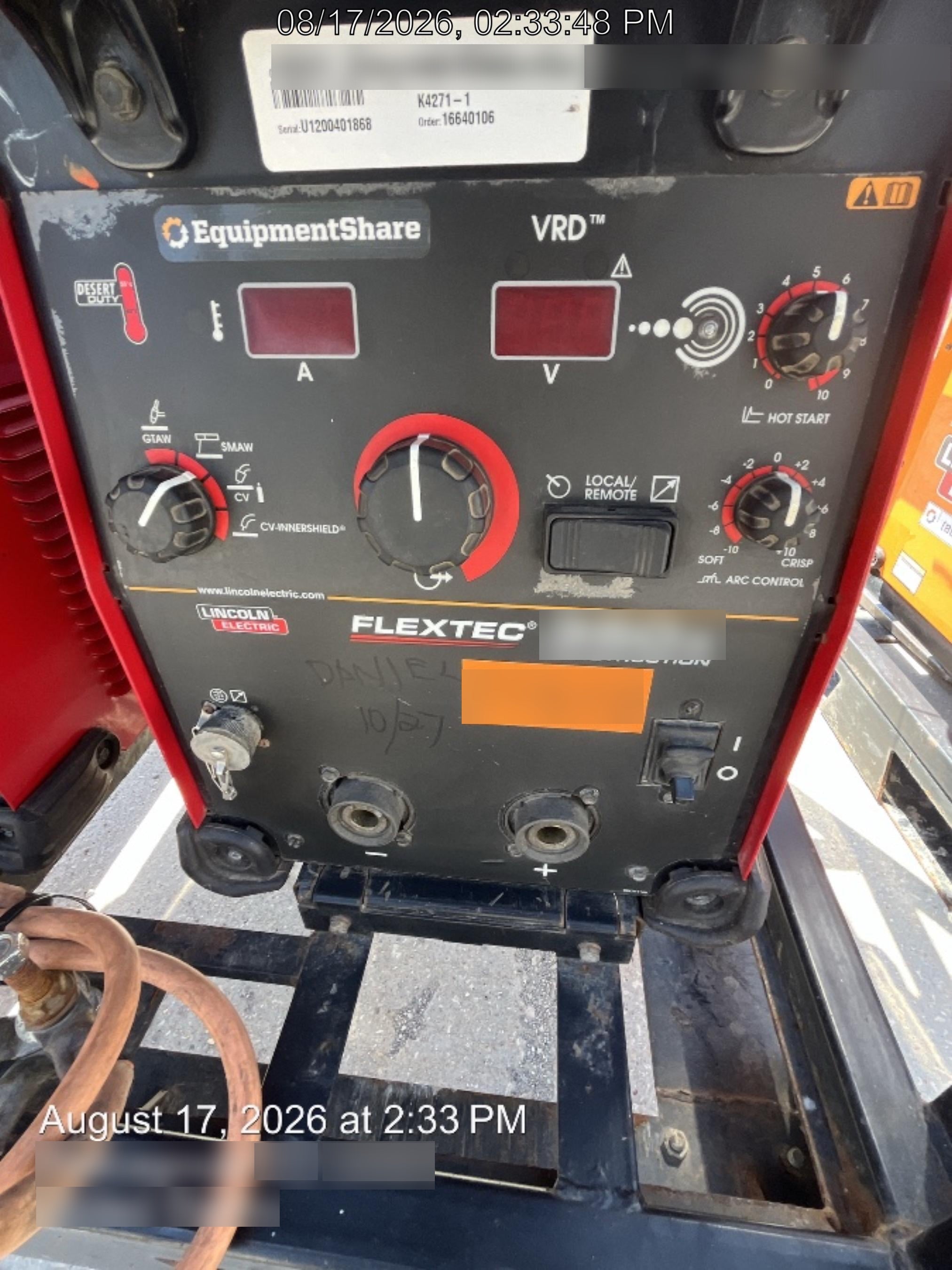 2020 LINCOLN ELECTRIC FLEXTEC 350X