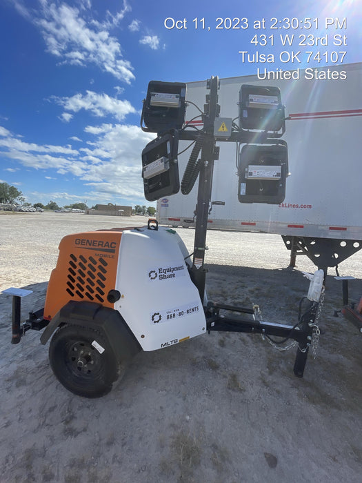 2023 Generac MLT2 Diesel, Flex Switch 120V Input, Powerzone Controller, (4) 320W LED Lights, 4kW Generator, 39.9 Gal Fuel Tank, 2" Ball, T3
