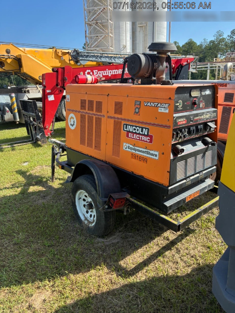 2021 Lincoln Electric Vantage 549X Ready Pak 3, ORANGE (includes trailer, cable rack, fender light kit)