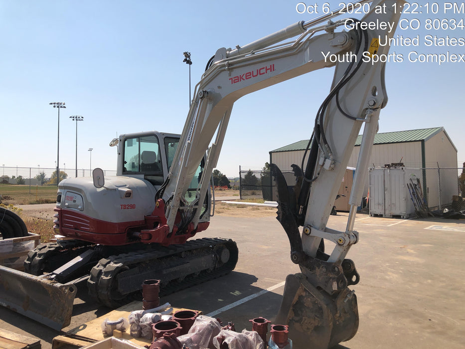 2020 Takeuchi TB290C Cab/Heat/Air, Rubber Tracks, Manual TAG QC