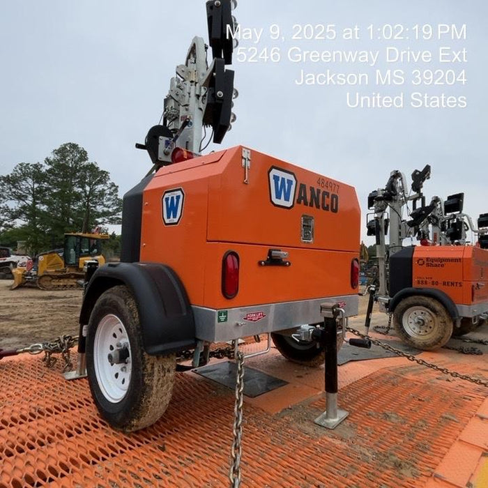 2025 Wanco WLTT-4MM4K Diesel, Mitsubishi L2E, 9.0HP @1800 rpm, Deep Sea Controller, Shore Power Plug, Auto Start, (4) 350W LED Floodlights, 4kW Generator, 60 Gal Fuel Tank, 2" Ball, T3