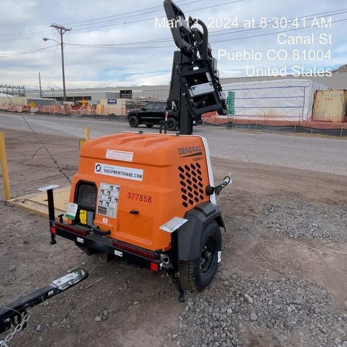 2023 Generac MLT2 Diesel, Flex Switch 120V Input, Powerzone Controller, 
(4) 320W LED Lights, 4kW Generator, 39.9 Gal Fuel Tank, 2" Ball, T3