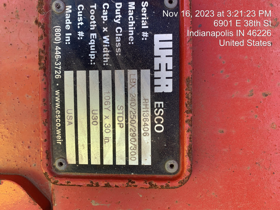 2023 ESCO 30" Bucket 66k - 75k - ESCO