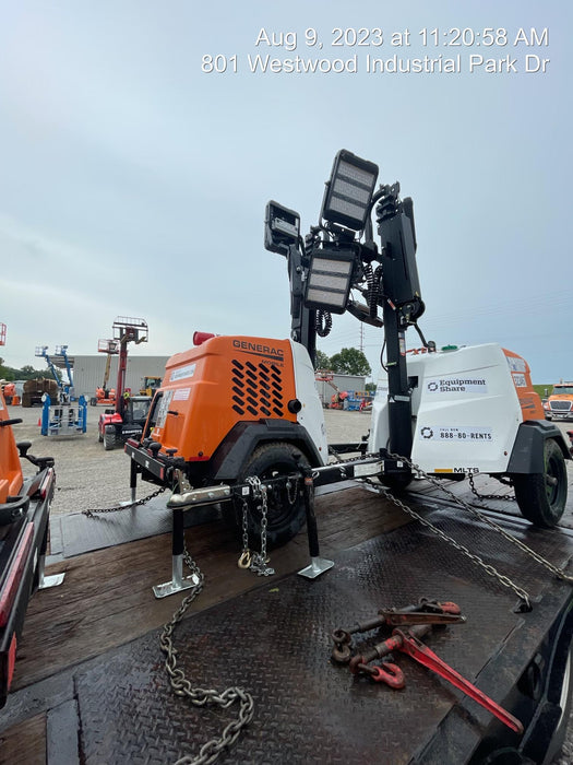 2023 Generac MLT2 Diesel, Flex Switch 120V Input, Powerzone Controller, (4) 320W LED Lights, 4kW Generator, 39.9 Gal Fuel Tank, 2" Ball, T3