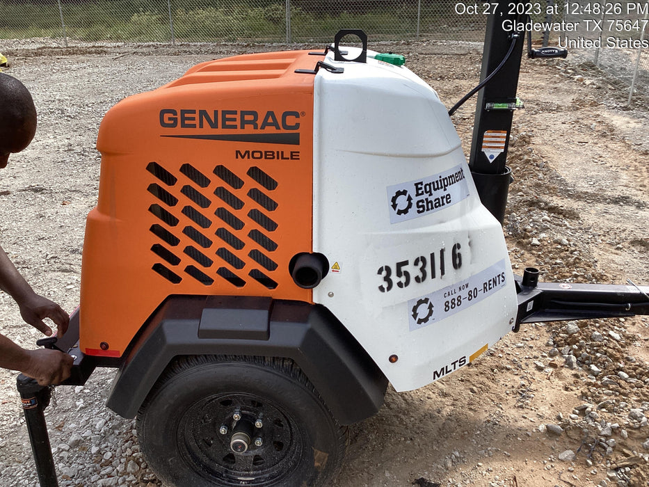 2023 Generac MLT2 Diesel, Flex Switch 120V Input, Powerzone Controller, (4) 320W LED Lights, 4kW Generator, 39.9 Gal Fuel Tank, 2" Ball, T3