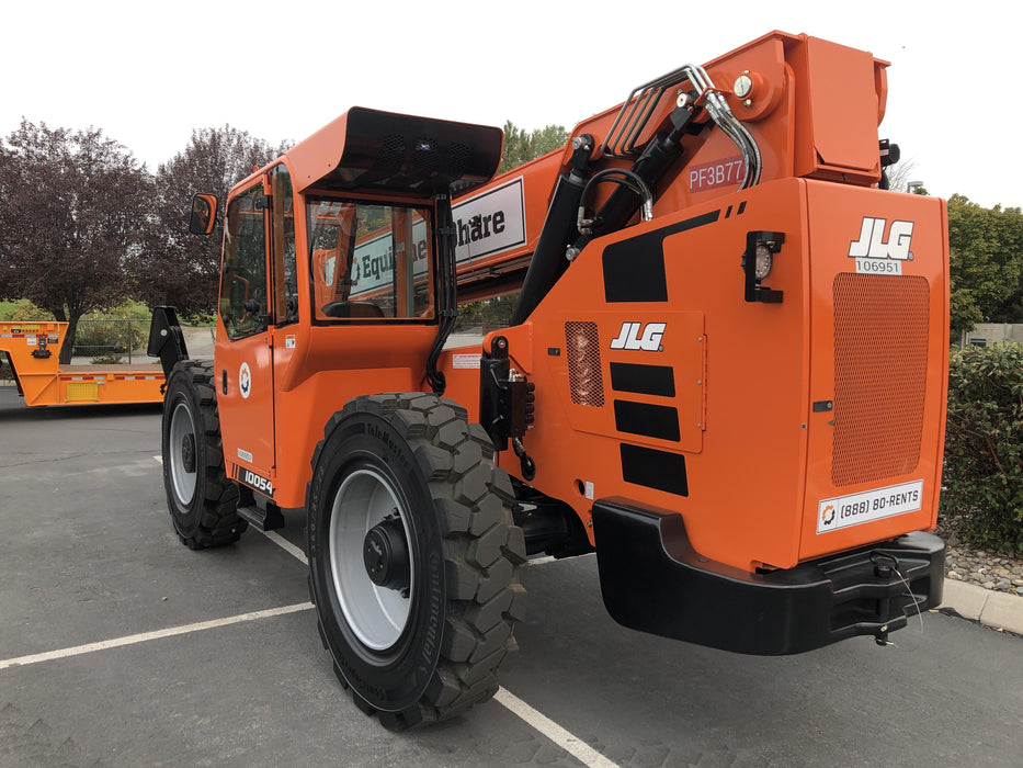 2020 Skytrak 10054 Cab/Heat/Air, Solid Tires, Work Lights, Beacon, Aux Hydraulics, Back up Alarm, Lifting Eye, ES Decals