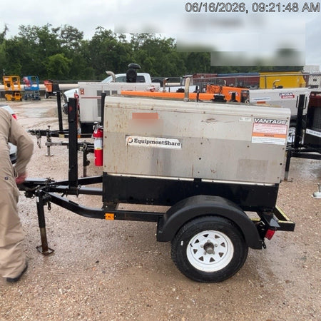 2019 Lincoln Electric Vantage 322 Ready-Pak 3, Two Wheel Trailer, Fender and Light Kit, Cable Rack