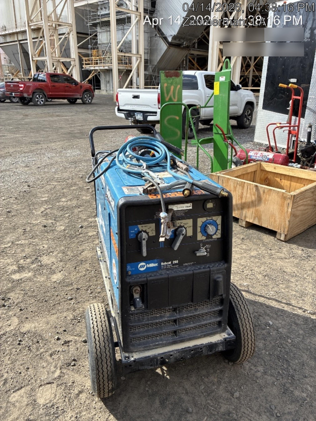 2023 Miller Electric BOBCAT 260 Kohler, GFCI, Remote Start/Stop, Running Gear
